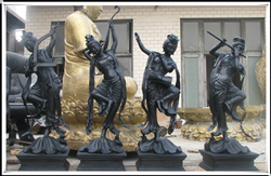 古代人物銅雕|四大美女雕塑