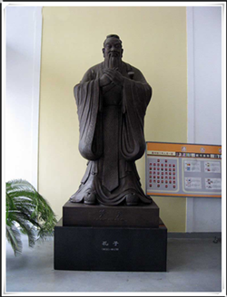 1.6米鑄銅孔子雕塑